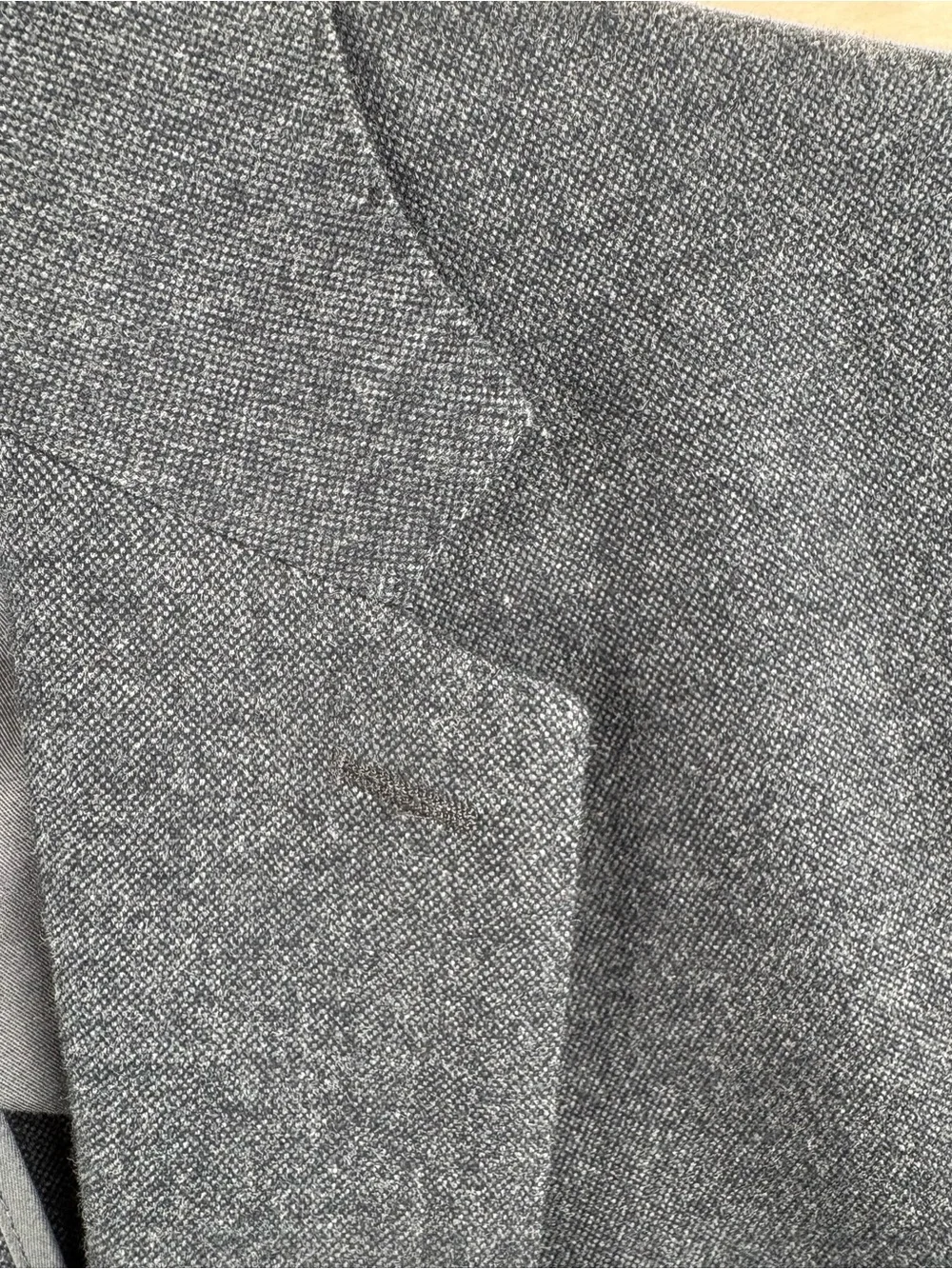 Banana Republic Slim Fit Blazer Men’s 40R Cotton Gray Patch Pocket 2 Buttons